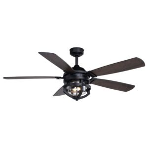 Barnes 54"Ceiling Fan in Matte Black by Vaxcel