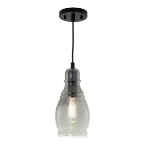 Millie  Mini Pendant in Matte Black by Vaxcel