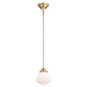 Huntley  Mini Pendant in Natural Brass by Vaxcel