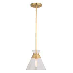 Harper  Pendant in Natural Brass by Vaxcel