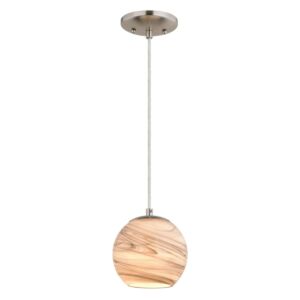 Milano  Mini Pendant in Satin Nickel by Vaxcel