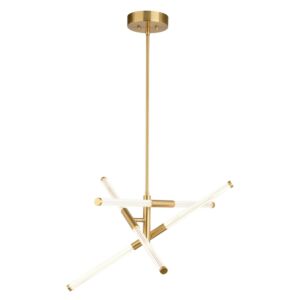 Avalon LED Pendant in Muted Brass by Vaxcel