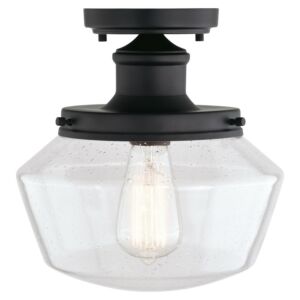 Collins  Outdoor Flush Mount in Matte Black by Vaxcel