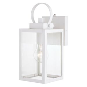 Medinah  Outdoor Wall Mount in Textured White by Vaxcel