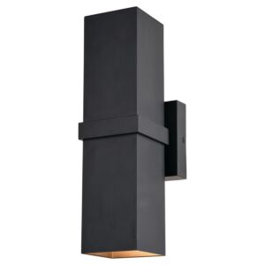 Lavage  Outdoor Wall Mount in Textured Black by Vaxcel