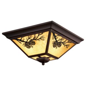 Douglas  Outdoor Flush Mount in Warm Bronze by Vaxcel