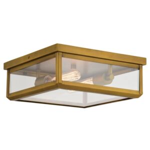 Kinzie  Outdoor Flush Mount in Vintage Brass by Vaxcel