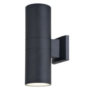 Chiasso LED Outdoor Wall Light in Textured Black by Vaxcel