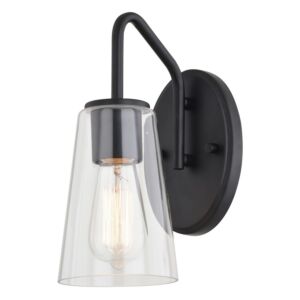 Beverly  Bathroom Vanity Light in Matte Black by Vaxcel