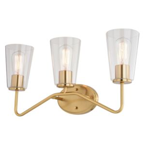 Beverly  Bathroom Vanity Light in Muted Brass by Vaxcel