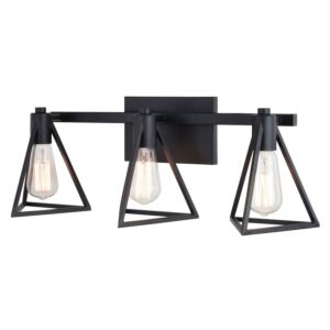 Ravenna  Bathroom Vanity Light in Matte Black by Vaxcel