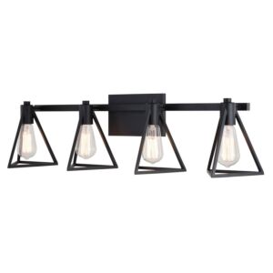 Ravenna  Bathroom Vanity Light in Matte Black by Vaxcel