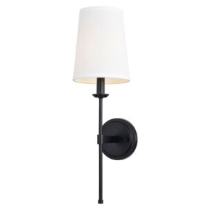 Camden  Wall Sconce in Matte Black by Vaxcel