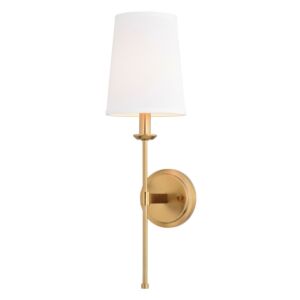 Camden  Wall Sconce in Natural Brass by Vaxcel