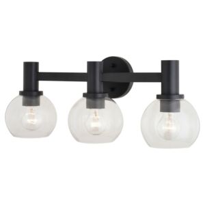 Marshall  Bathroom Vanity Light in Matte Black by Vaxcel