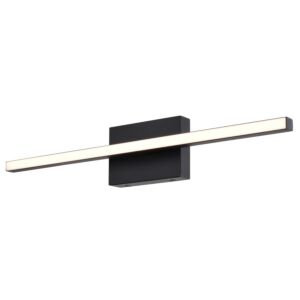 Ashburn LED Bathroom Vanity Light in Matte Black by Vaxcel