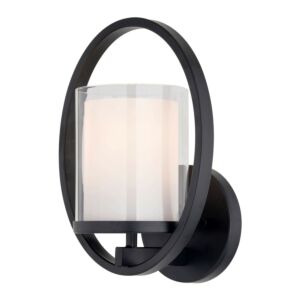 Princeton  Wall Sconce in Black by Vaxcel