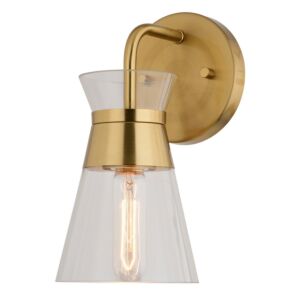 Harper  Wall Sconce in Natural Brass by Vaxcel