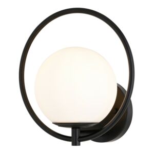 Bucktown  Wall Sconce in Matte Black by Vaxcel