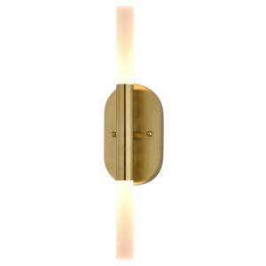 Fulton LED Wall Light in Satin Brass by Vaxcel