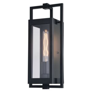 Sheridan  Outdoor Wal Mount in Matte Black by Vaxcel