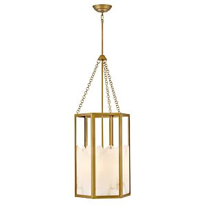 Veleta LED Chandelier in Lacquered Brass by Fredrick Ramond