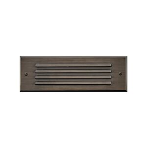 Louvered Brick Light LED Flush Step Light in Matte Bronze by Hinkley