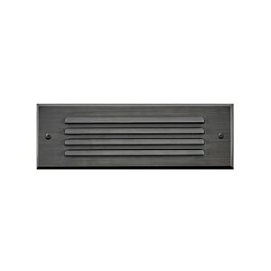 Louvered Brick Light LED Flush Step Light in Satin Black by Hinkley