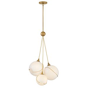 Skye LED Pendant in Heritage Brass by Hinkley