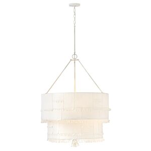 Baya LED Chandelier in Textured Plaster by Hinkley