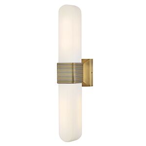 Cotes LED Wall Sconce in Lacquered Brass by Hinkley