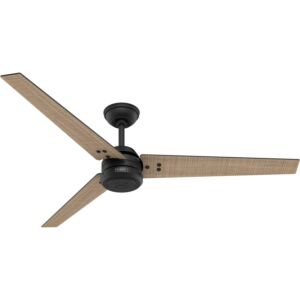 Cassius 60"Ceiling Fan in Matte Black by Hunter