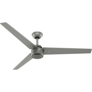 Cassius 60"Ceiling Fan in Matte Silver by Hunter