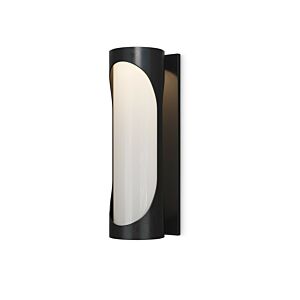 Swale LED Outdoor Wall Sconce in Black   White by Currey and Company