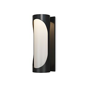 Swale LED Outdoor Wall Sconce in Black   White by Currey and Company