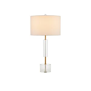 Deville  Table Lamp in Clear   Antique Brass by Currey and Company