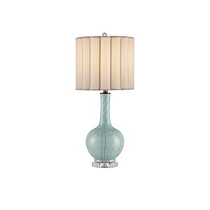 Celadon Crackle  Table Lamp in Celadon Crackle   Clear   Antique Brass by Currey and Company