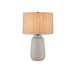 Owen  Table Lamp in Off White   Light Brown   Antique Brass by Currey and Company