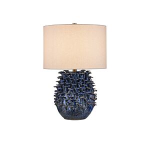 Maitake  Table Lamp in Dark Blue Reactive by Currey and Company