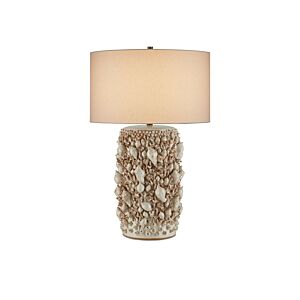 Corfu  Table Lamp in Milky White by Currey and Company