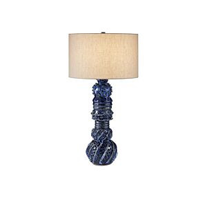 Undersea  Table Lamp in Dark Blue Reactive by Currey and Company