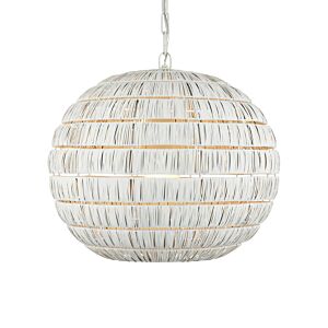 Panopolis  Pendant in White by Currey and Company