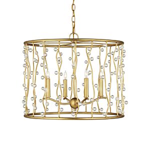 Adagio  Chandelier in Contemporary Gold Leaf   Contemporary Gold   Clear by Currey and Company