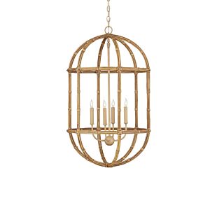 Charrette  Lantern in Natural   Saddle Tan by Currey and Company