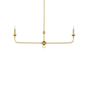 Nottaway  Chandelier in Contemporary Gold Leaf by Currey and Company