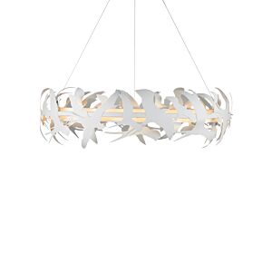 Tijereta LED Chandelier in Gesso White by Currey and Company