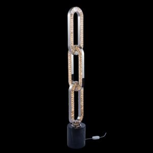 Catena LED Floor Lamp in Polished Chrome by Allegri