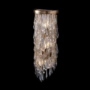 Frangia  Wall Sconce in Brushed Champagne Gold by Allegri