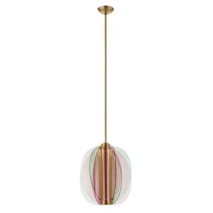 Tulipa LED Pendant in Winter Brass by Kalco