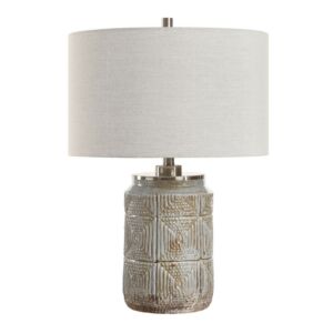 Graydon  Table Lamp in Brushed Nickel by Uttermost